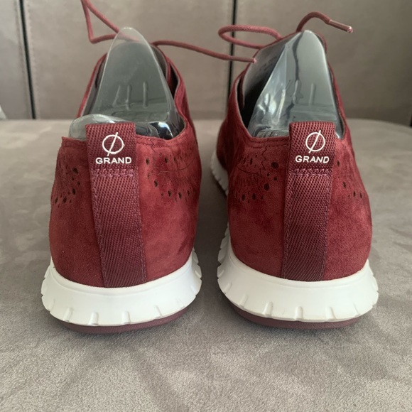 Cole Haan ZeroGrand Burgundy Wingtip Oxfords size 10 - Picture 8 of 15